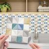 3D Мозаичные Глянцевые Наклейки для DIY Украшения Стен и Пола