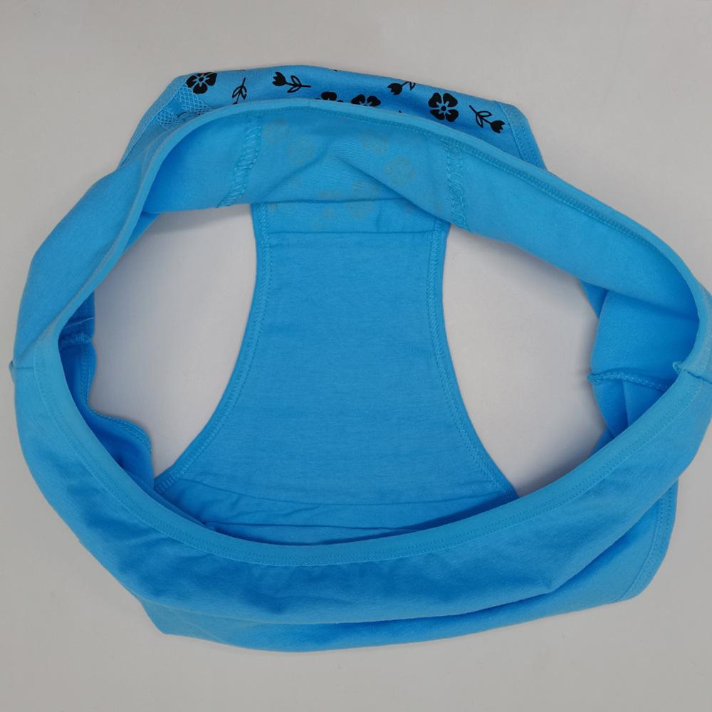 Underwear Women Panties Cotton Mid Rise Flowers Print Sexy Briefs Plus Size Ladies Knickers for Women 6 PCS/LOT