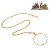 Hanging Ornament Necklace Magnifying Glass 5x Portable Monocle Durable Magnifier Pendant  Elderly