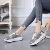Fashion Rhinestone Women's Shoes With Crystals Color Leather Diamond Ladies Footwear Walking High Quality Korean Designer Luxury New In