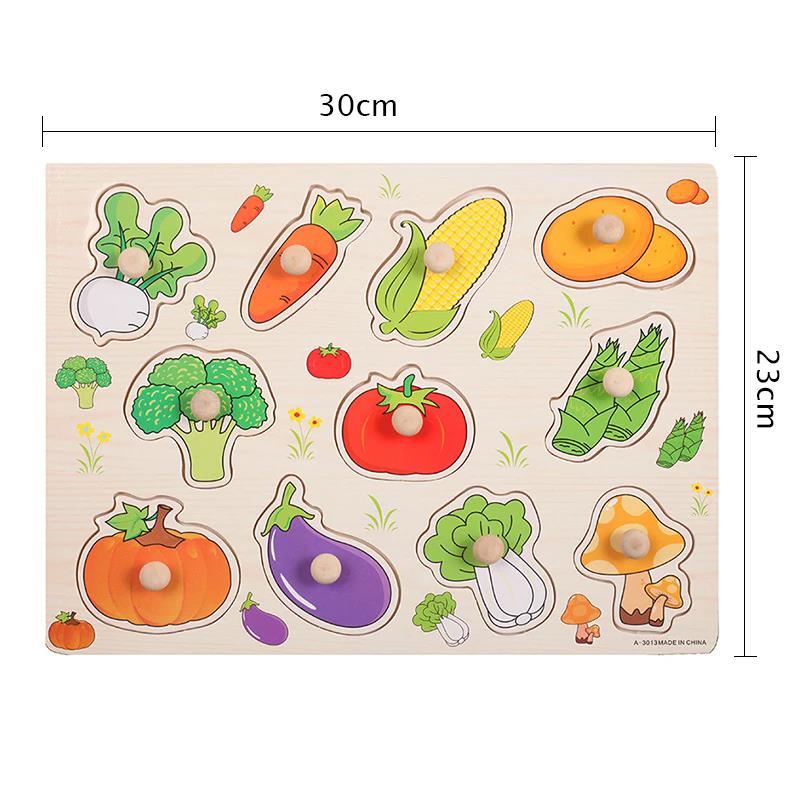 Детский Деревянный Пазл Игрушки Монтессори Мультяшное Животное Транспорт Ручные Доски Раннее Обучение Развивающая Игрушка для Детей TMZ