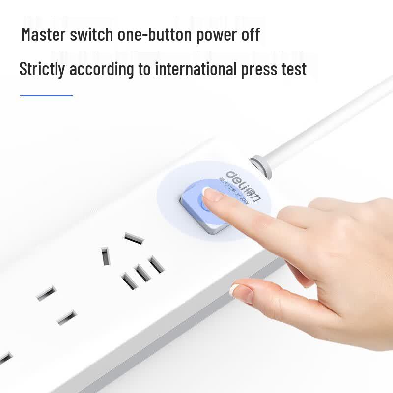 Deli Power Strip with Master Switch