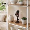 Hand Painted Nature Art Decor Tree Goddess Statue with Bird Nest, Resin Figurine, Handcrafted Modern Craft Forest Spirit Sculpture, Artistic
