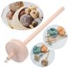 DIY Craft Beginners Storage Tools Whorl Yarn Spin Solid Wooden Handmade Drop Spindle