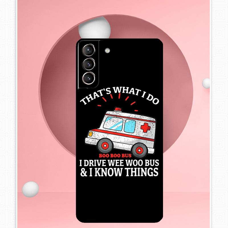 Ambulance EMS EMT Paramedic Case For Samsung Galaxy S24 S23 Ultra S22 S20 FE S21 FE Note 10 20 S8 S9 S10 Plus Cover