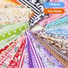 100Pcs Cotton Quilting Cotton Fabric 100*100mm Quilting Fabric Squares  For Patchwork