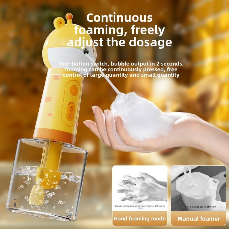 Pet Dog Bath Aerator Cat Shower Gel Foaming Machine Electric Foaming Machine Cute Deer Bubble Machine