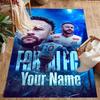 Football Legend Poster Customize Text Area Rug Perfect for Foyer Playrooms Game Room Decorate room Antislip Carpet Decorate Offices