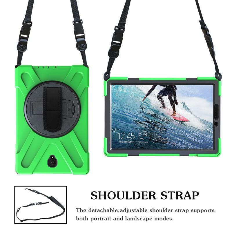 Silicone PU Tablet Case With Rotating Stand Galaxy Tab S4 T830 T835 Anti-Drop Protection Portable Slim Cover