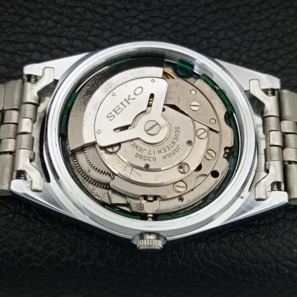 ВИНТАЖНЫЕ АВТОМАТИЧЕСКИЕ SEIKO 5 6309A ВОССТАНОВЛЕННЫЕ ЯПОНСКИЕ МУЖСКИЕ ЧАСЫ С КРАСНЫМ ЦИФЕРБЛАТОМ a444694-1