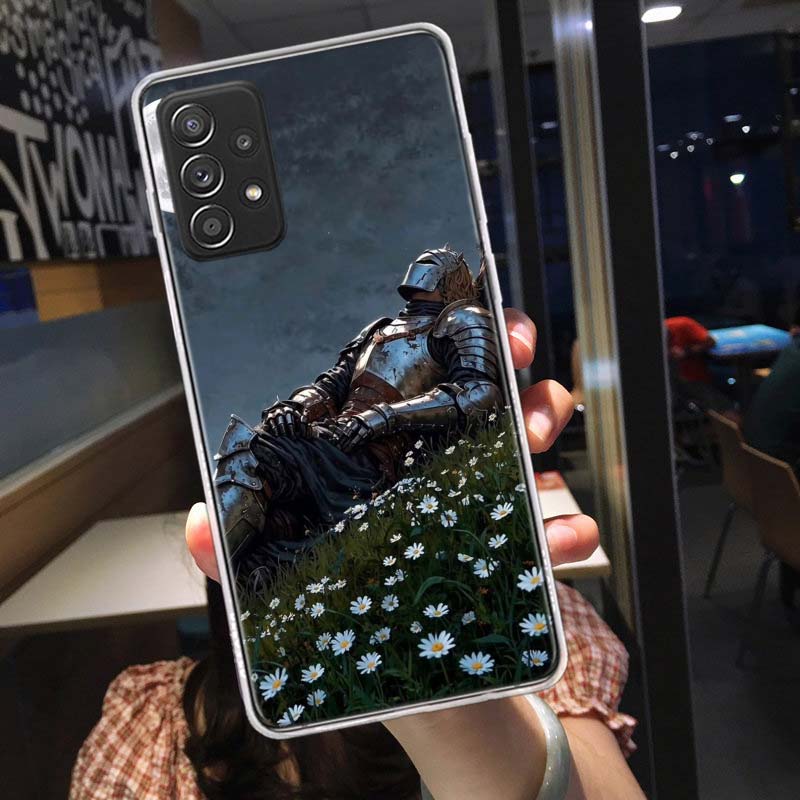 Цветочный Рыцарь Света Чехол для Телефона для Samsung A54 A57 A37 A17 A14 A15 A12 A24 A34 A55 A35 A25 A52S A07 A05S A04S A22 A32 A72
