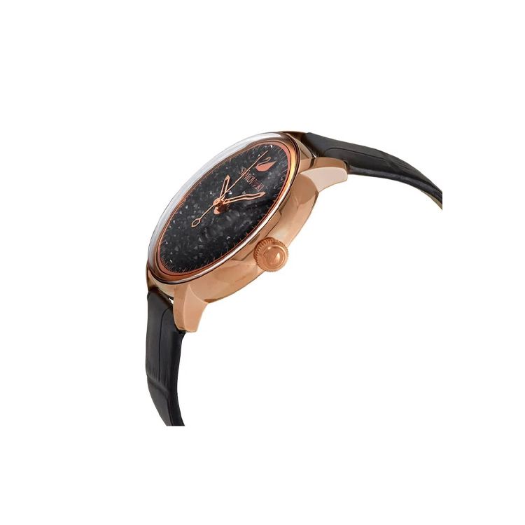 Swarovski Crystalline Hours Series Watch Quartz Movement Leather Strap 38Mm Black Dial Waterproof Women watches 5295377