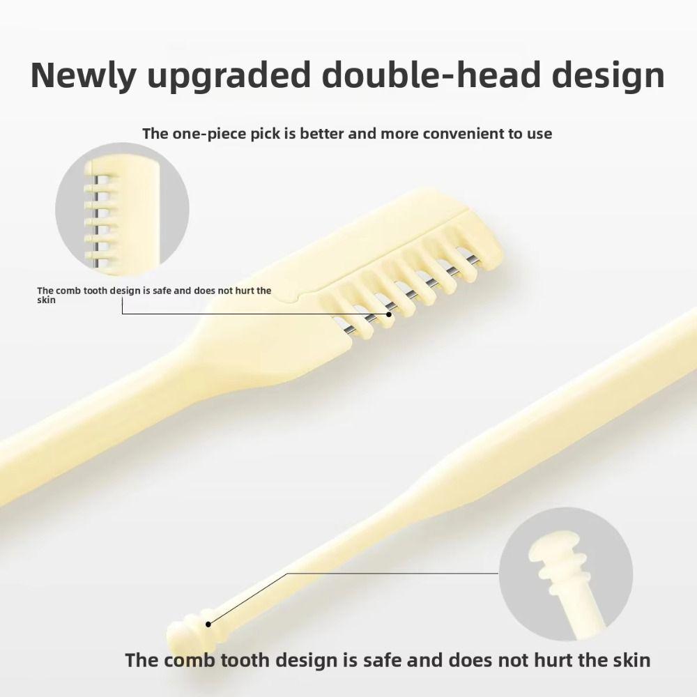 5PCS/10PCS Double Sided Nose Hair Trimmer 360 Degree Nose Hair Scraper Hair Removal