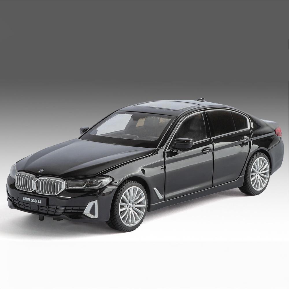 1:24 BMW 760LI 530LI I5M60 Миниатюрная литая игрушечная машинка Модель транспортного средства Домашний декор и украшения для рабочего стола компьютера Праздничный подарок