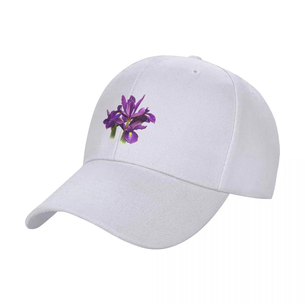 Elegant Dutch Iris Purple Sensation Baseball Cap Ball  fishing caps man Hood Men s Womens