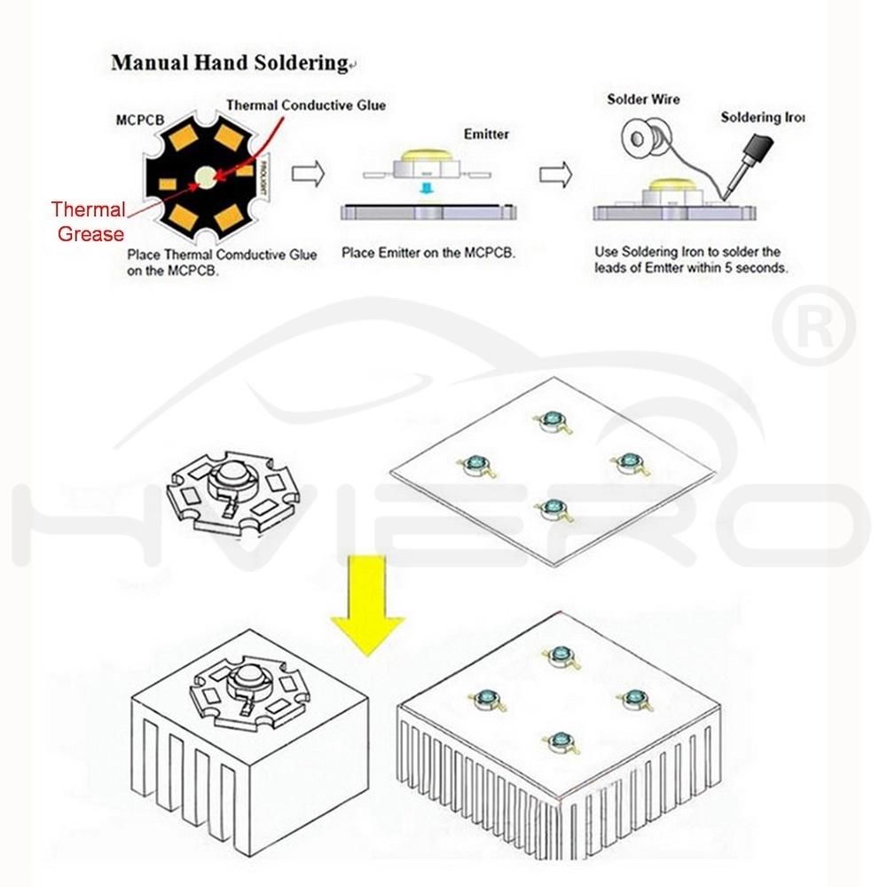 Набор излучателей светодиодов 3В, 10 шт