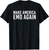 СДЕЛАЙ АМЕРИКУ ЭМО СНОВА Смешная Готическая Идея для Подарка из США Футболка Мужская Одежда Винтажная Футболка Эмо Футболки