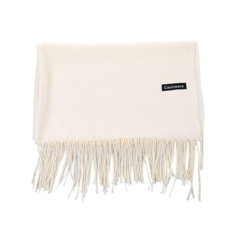 Scione Women Solid Color Cashmere Scarves Winter Autumn Long Scarf Thinker Warm Female Shawl Men Scarf