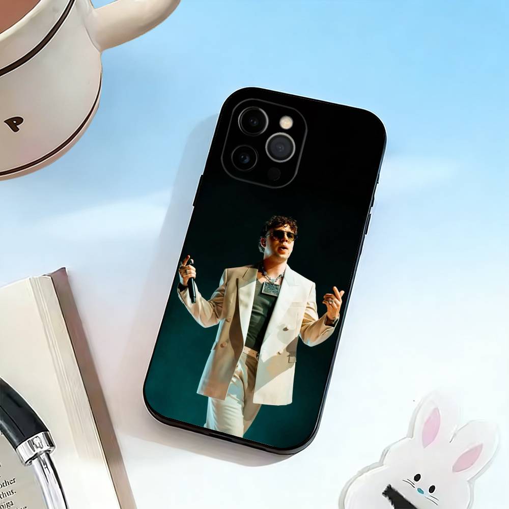 Чехол для телефона Singer Q-Quevedo для iPhone 17, 16, 15, 14, 13, 12, 11 Plus, Pro Max, Другие Мягкий Черный Чехол
