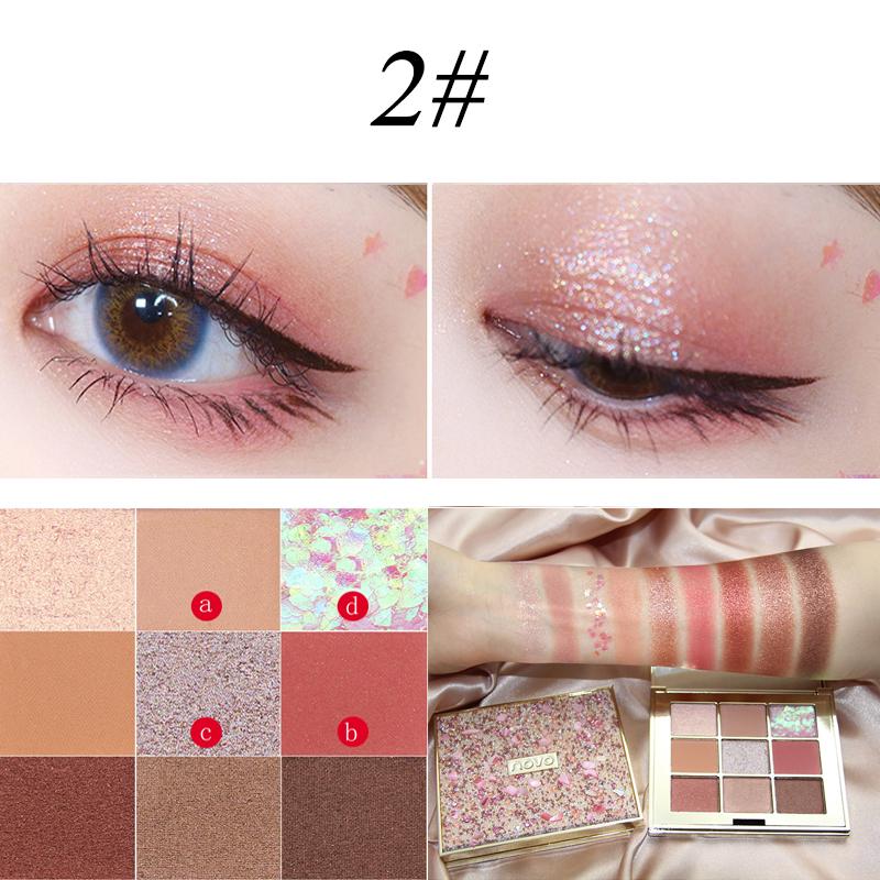 Мода 9 цветов палитра теней для век натуральный длительный перламутровый матовый макияж тени для век порошок