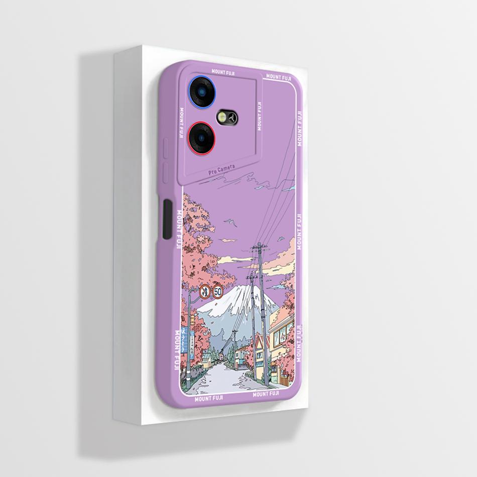 Чехол для Tecno Pova Neo 3 Стильный Цветок Матовый Мягкий Силикон Задняя Крышка для Tecno Pova Neo 3 LH6n Neo3 Чехлы для Телефона Бампер Fundas