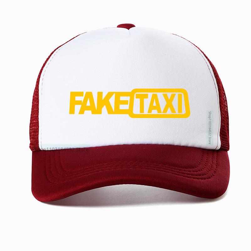 Кепка-бейсболка Fake Taxi Высококачественная Сетчатая Дышащая Летняя Мужская Черная С Принтом Faketaxi Snapback