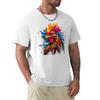 Rooster Portrait Tshirt Fashion Casual Short Sleeve Tshirt