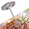 Stainless Steel Meat Thermometer 2.5-in Dial Instant Read Meat Thermometer Heat-Resistant Probe for Baking Candy Oil Steak Turkey