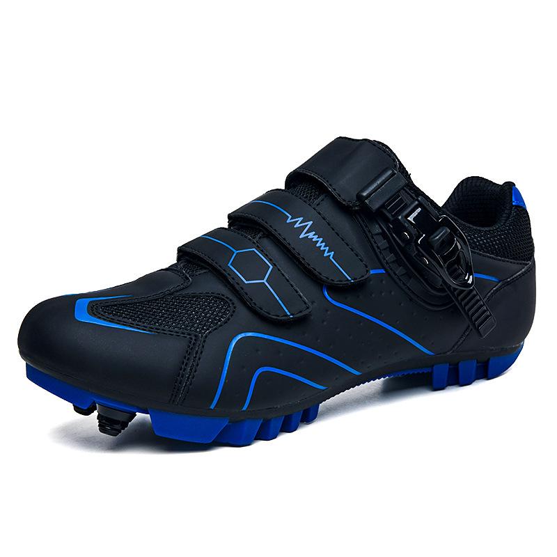 Unisex Reflective Self-Locking Cycling Shoes with Non-Slip Hard Sole for Road and Mountain Biking