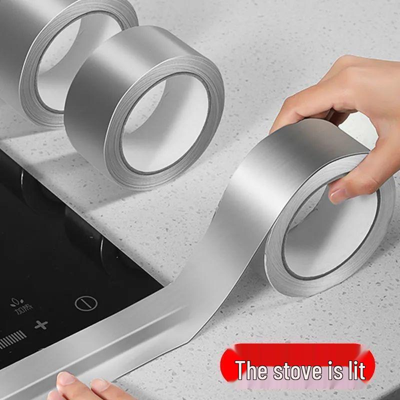 Высокотемпературная самоклеящаяся наклейка из алюминиевой фольги для кухонных столешниц: Водонепроницаемый, Маслостойкий и Устойчивый к плесени