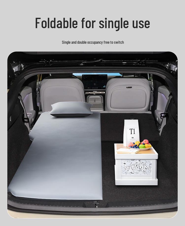 XPeng P7+ Car Mattress: Automatic Inflatable Bed for Trunk and Rear Seat Sleeping.