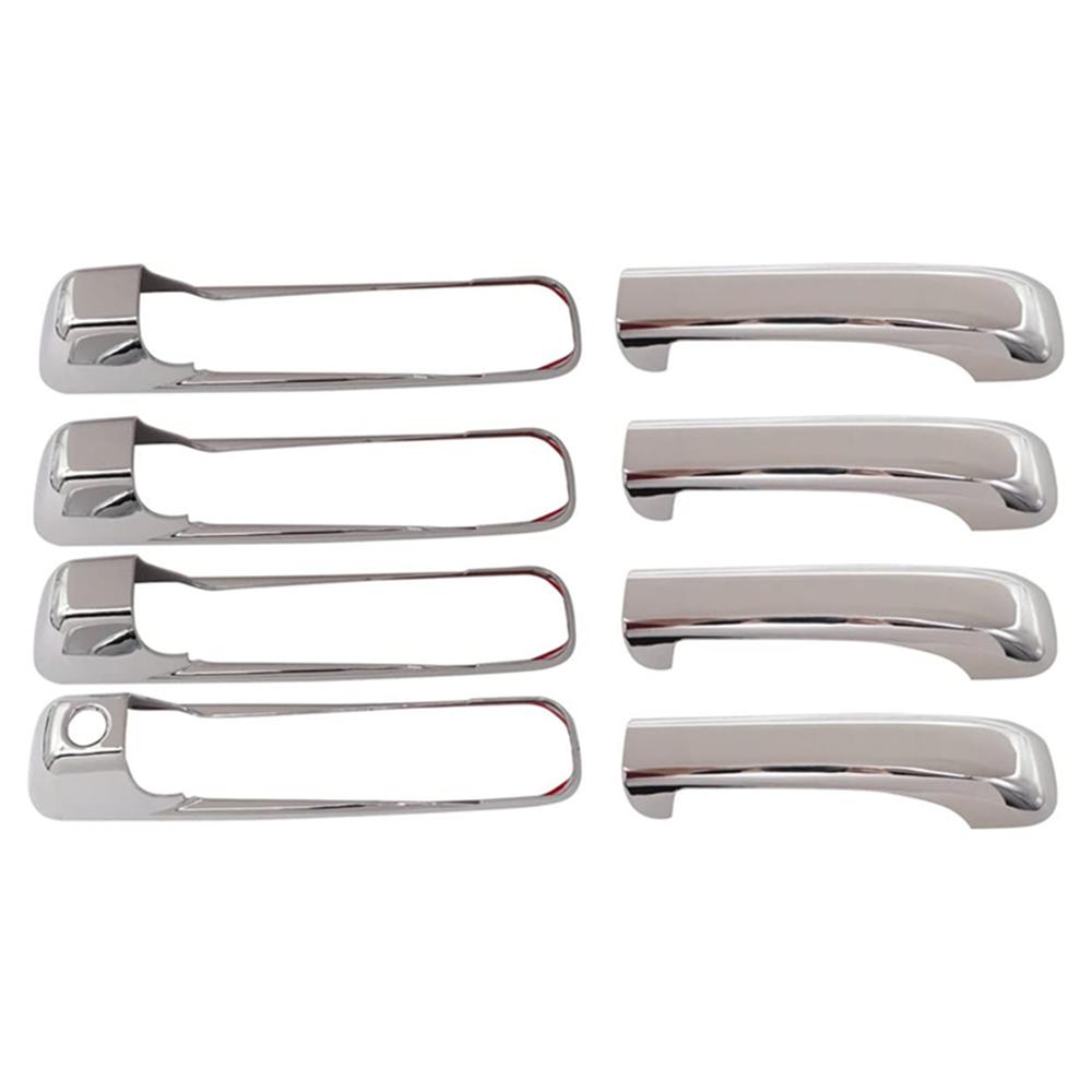 4 шт. Накладки на наружные дверные ручки Хром Для Grand Cherokee 05-11 Commander 06-10