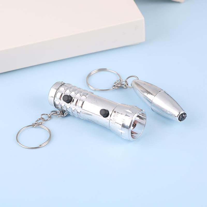 Мини светодиодный фонарик-брелок с фиолетовым светом Blu-Ray фонарик с ультрафиолетовыми лучами для обнаружения денег Портативный двойной фонарик-вспышка