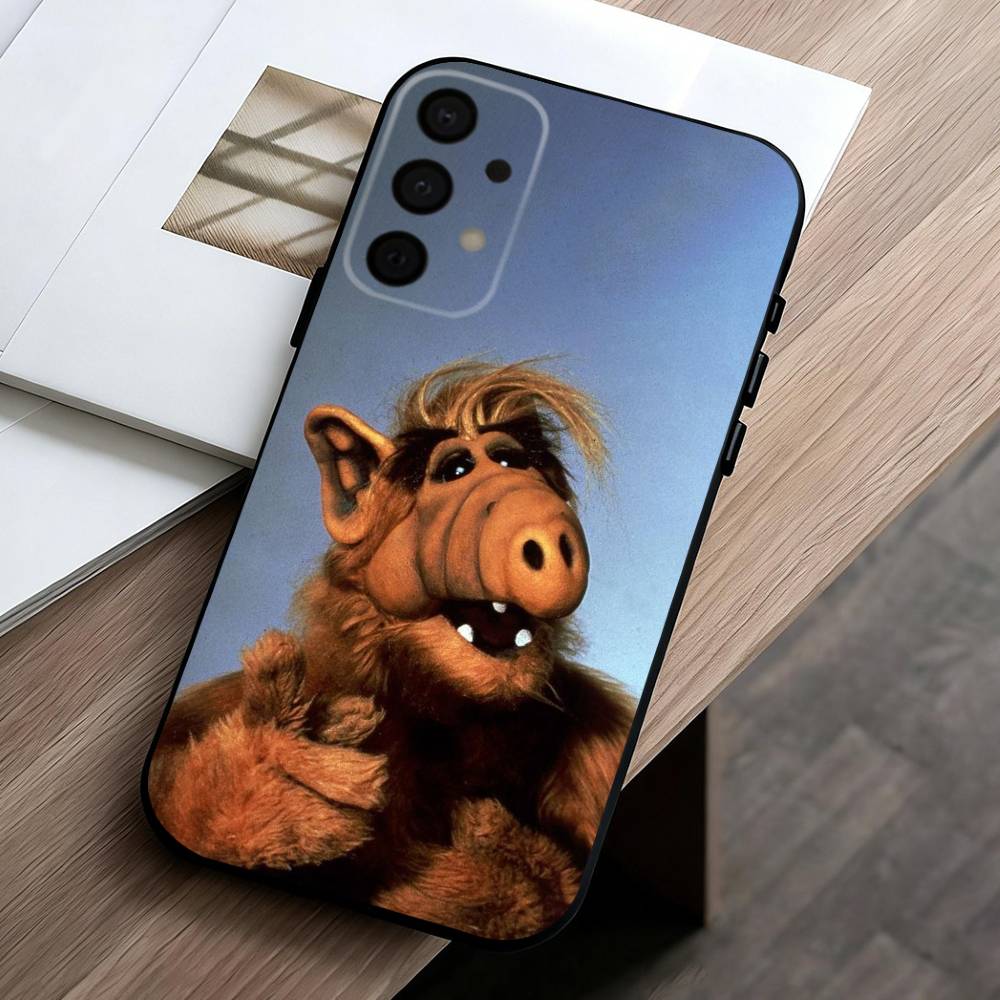 TV S-Series A-Alf Phone Case For Samsung Galaxy A73,A72,A71,A70,A53,A52,A51,Soft Silicone Black Cover