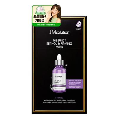 JM Solution Маска-патч The Effect с ретинолом для упругости и эластичности 240 мл, 10 шт., 1 шт.