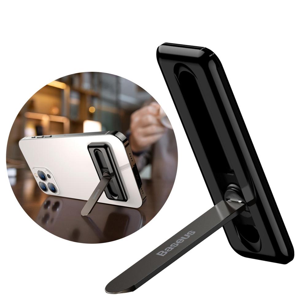 Baseus Black Foldable Phone Holder Stand - Self-Adhesive, Model LUXZ000001