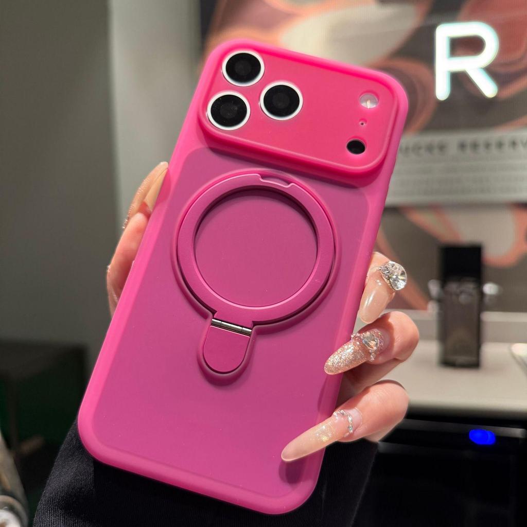 Ice Cream Liquid Silicone Magnetic Phone Case for iPhone 17 Pro Max, Drop-Proof, Compatible with Apple 15/16.