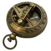 Antique Brass Mini Sundial Compass Push Button Pocket Compass Nautical Gift