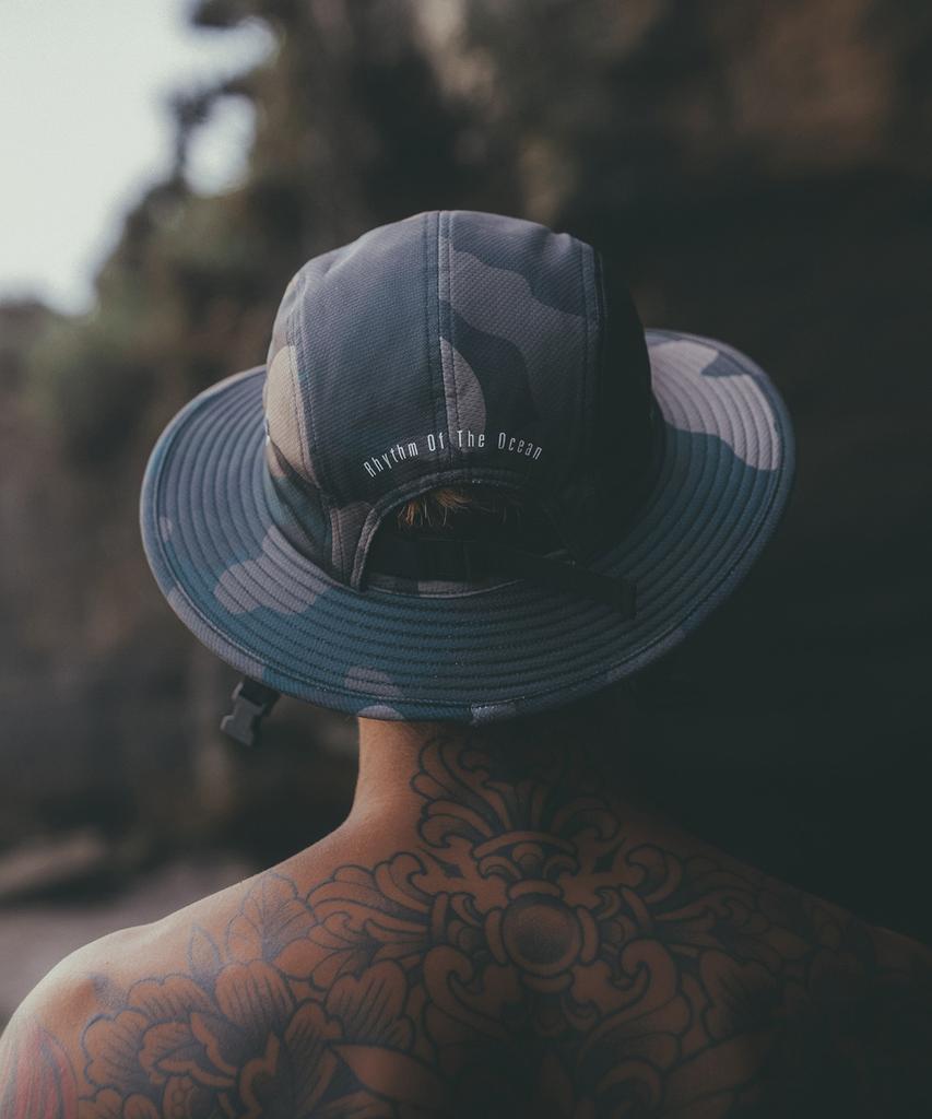 Bichiboikeomyu Шляпа для серфинга Surf Hat Ich Зеленый камуфляж