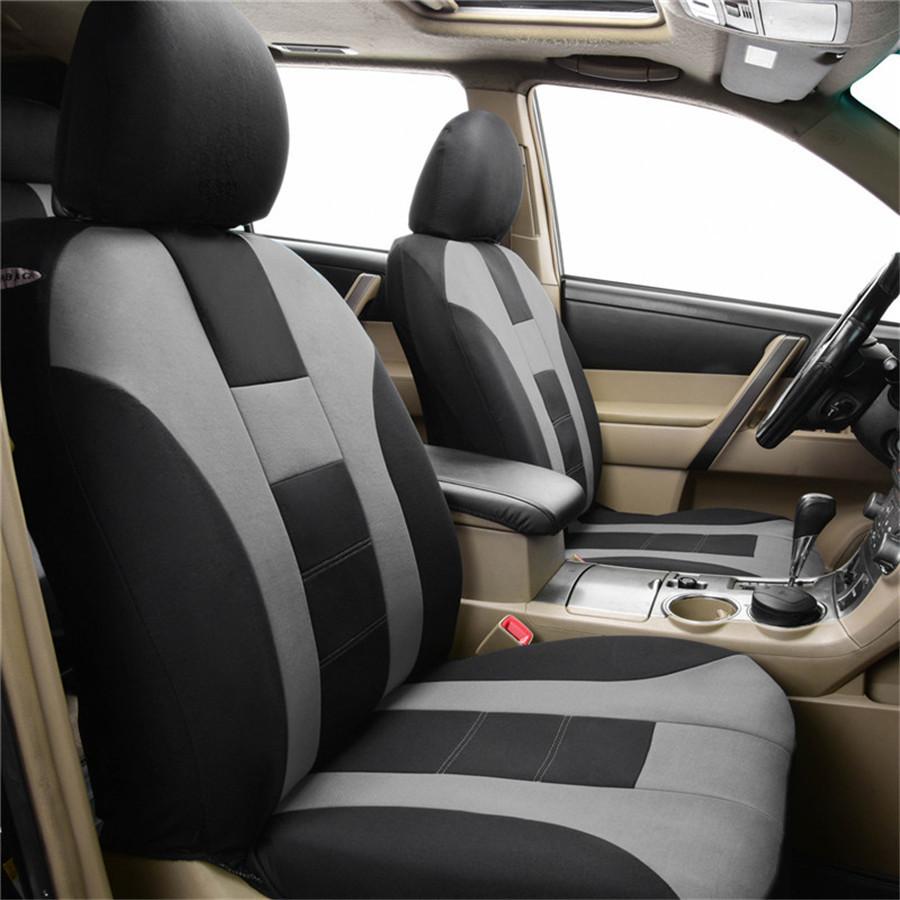 Комплект чехлов на сиденья автомобиля из 9 предметов, универсальный, подходит для большинства автомобилей, аксессуары для салона, черные чехлы на сиденья для большинства автомобилей, грузовиков, внедорожников