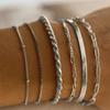 European and American Trendy Metal Chain Women's Set 6 Multi-layer Chain Minimalist Bracelets