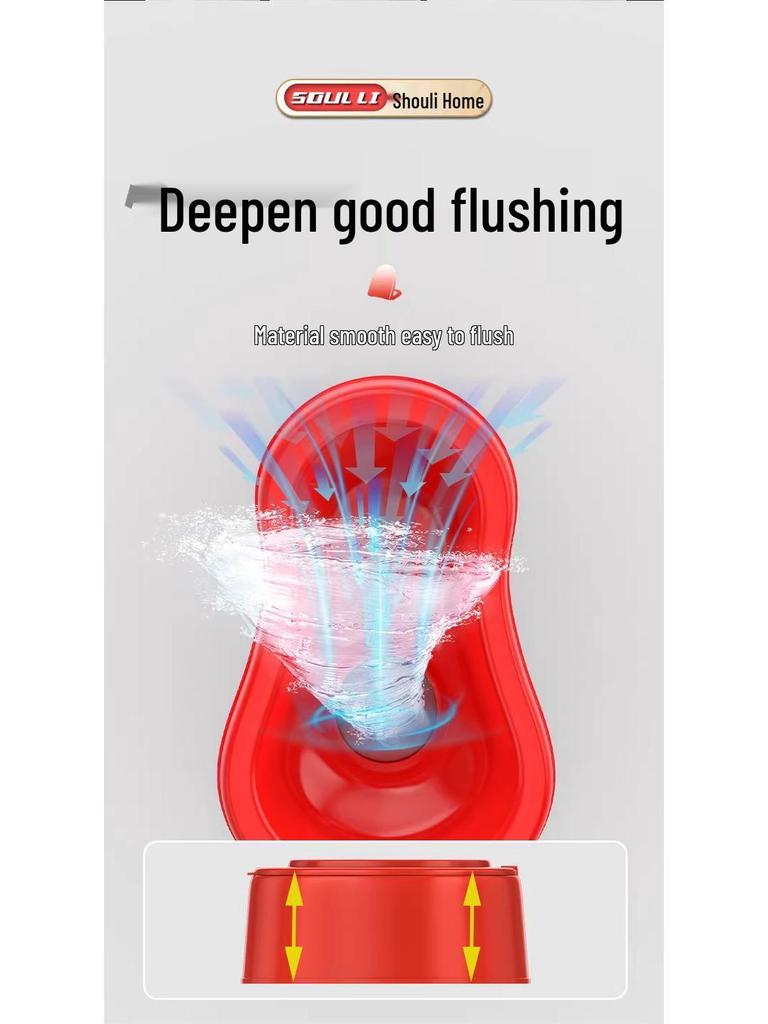 Переносной временный туалет для строительной площадки: Прочный пластиковый писсуар для приседаний