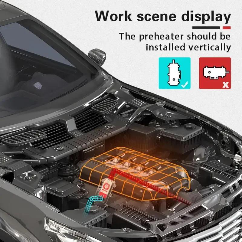 3000W 220V Diesel Preheater Engine Coolant Heater Parking Anti Freeze Protection For Vehicle Winter Cold Start Solution