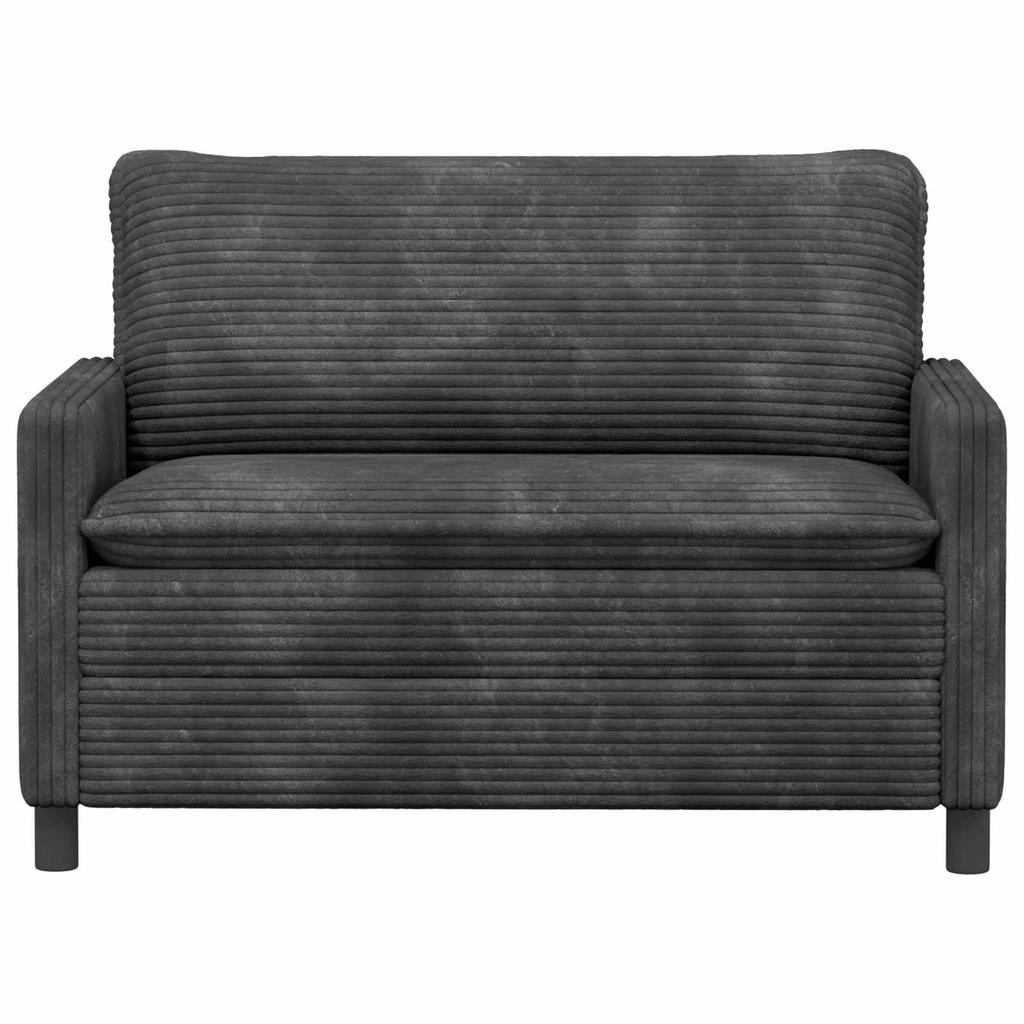 Sofa Dark Grey 126 x 81 x 87.5 cm Polyester