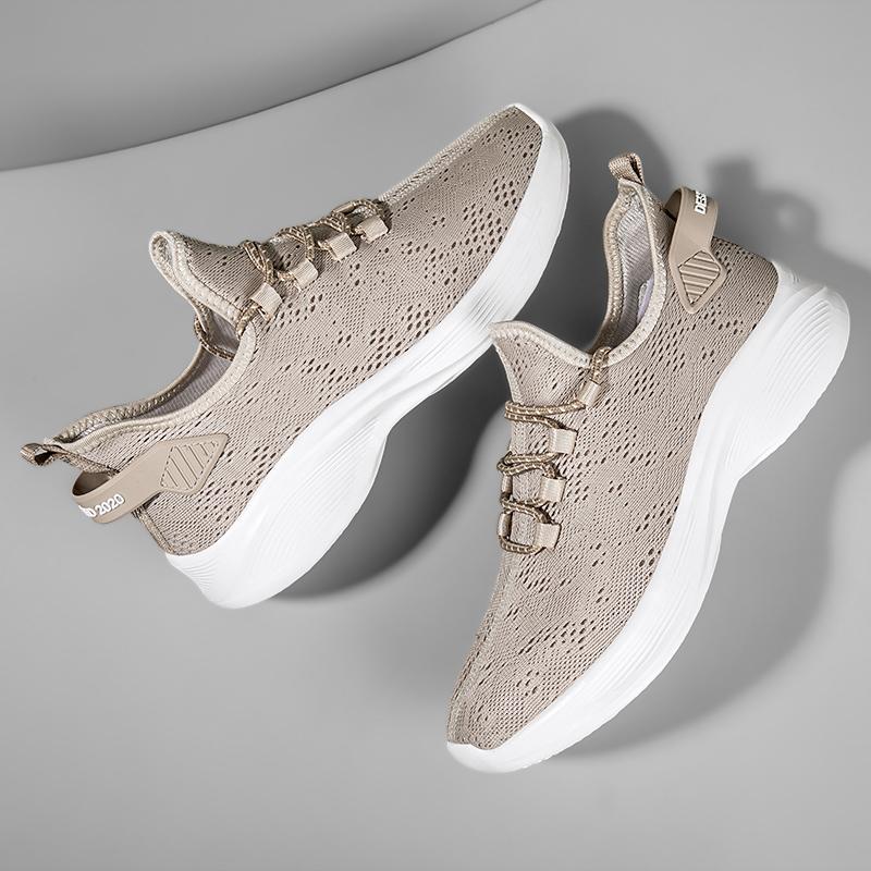 Легкие мужские сетчатые кроссовки, летние повседневные мужские кроссовки для улицы, нескользящие, дышащие, спортивные, модные, универсальные, мужские кроссовки для спорта