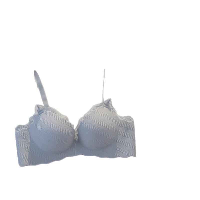 Lace sexy back underwear women's half cup small breasts gather and show large, no steel ring, anti-sagging, sub-breasts, pure desire bra
