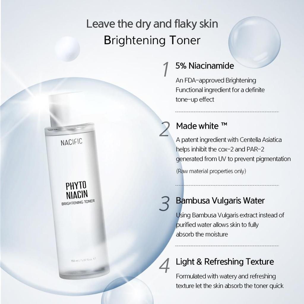 [NACIFIC] 150 мл отбеливающего тонера с фитонацином
