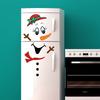 New Magnetic Christmas Snowman Magnetic Refrigerator Fridge Sticker Decoration