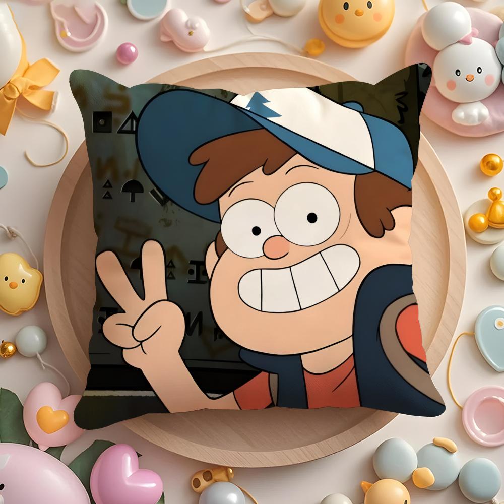 Подушка с принтом «G-gravity F-falls» для дома и автомобиля, многоцелевая наволочка - Двусторонняя, Мягкая и прочная для повседневного использования