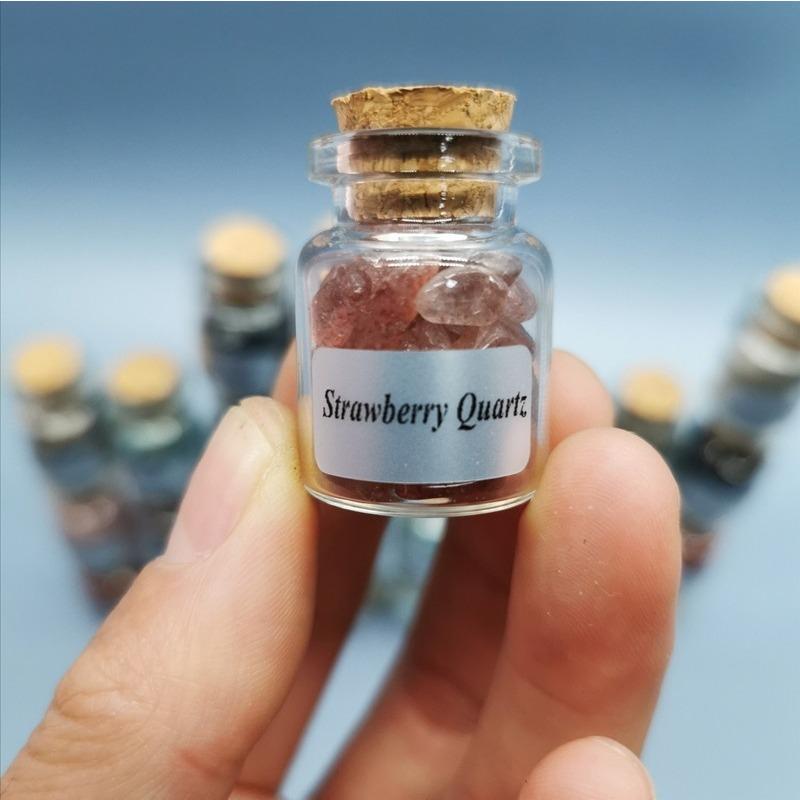 9 шт., бутылки с драгоценными камнями, кристаллы, лечебные камни, принадлежности для колдовства, кристаллы, чакра, лечебные кристаллы, объемные кристаллы, декор для ведьмы